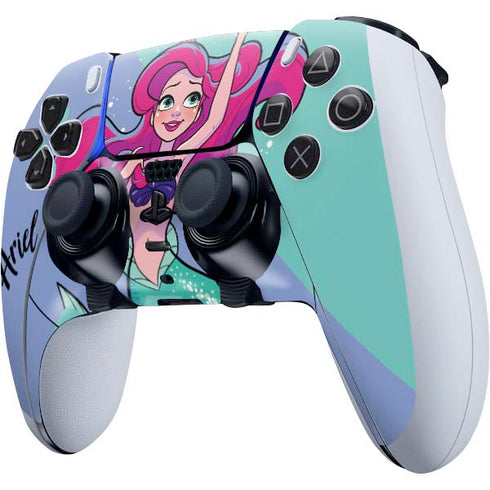 Disney Princess Ariel Art PS5 DualSense Edge Pro Controller Skin