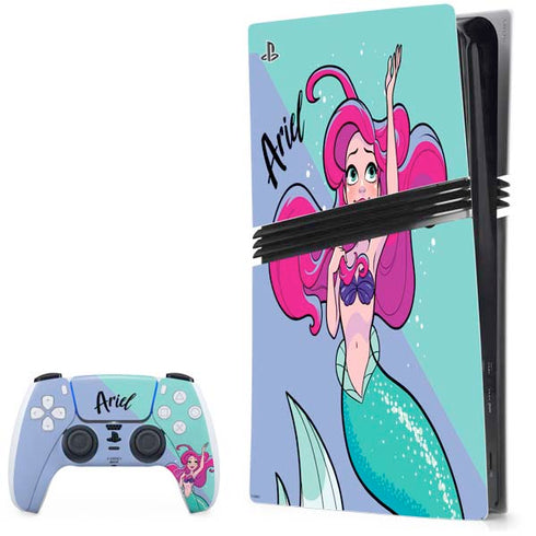 Disney Ariel PS5 Pro Bundle Skin