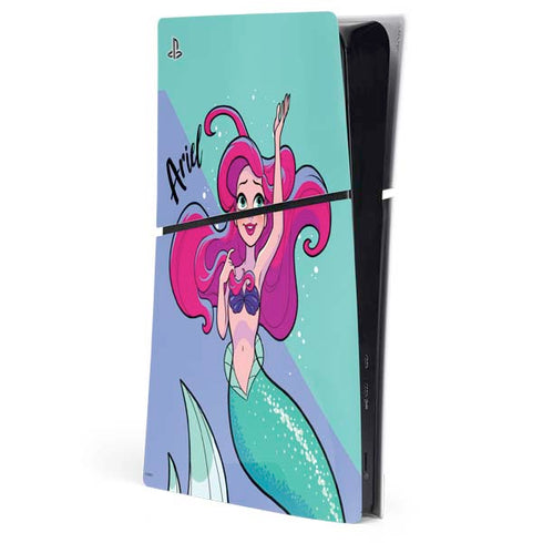 Disney Ariel PS5 Slim Digital Edition Console Skin