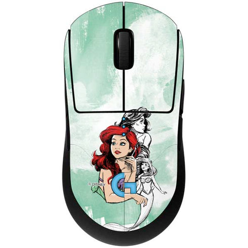 Disney Princess Ariel Sketch Art G Pro Wireless Gaming Mouse Skin