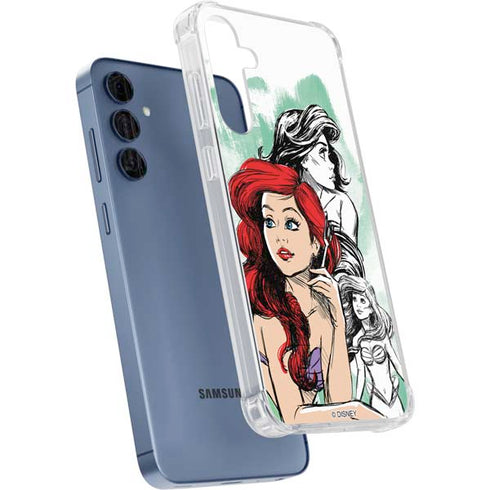 Disney Princess Ariel Sketch Art Galaxy A55 5G Clear Case