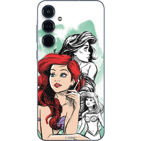 Disney Princess Ariel Sketch Art Galaxy A55 5G Skin