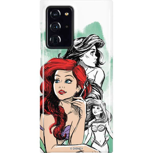 Disney Princess Ariel Sketch Art Galaxy Cases