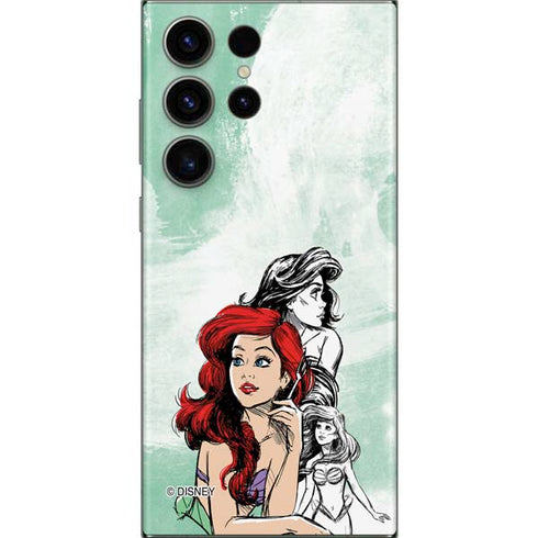 Disney Princess Ariel Sketch Art Galaxy Skins