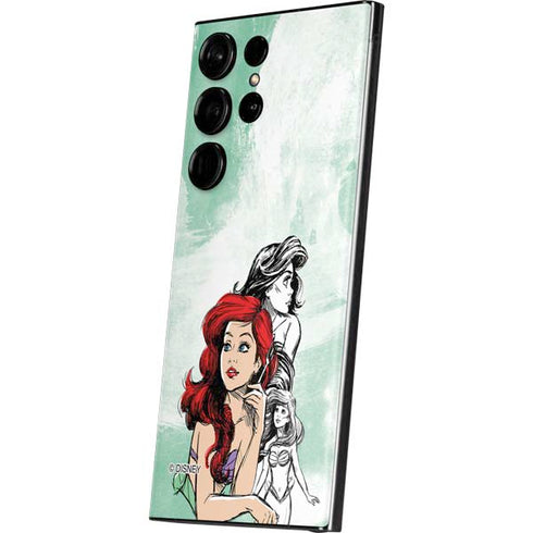 Disney Princess Ariel Sketch Art Galaxy Skins