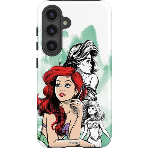 Disney Princess Ariel Sketch Art Galaxy S25 Impact Case