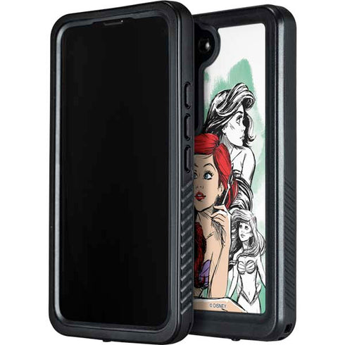 Disney Princess Ariel Sketch Art Galaxy S24 Plus Waterproof Case