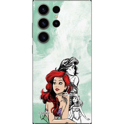 Disney Princess Ariel Sketch Art Galaxy S24 Ultra Skin