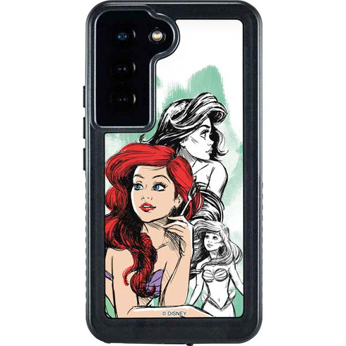 Disney Princess Ariel Sketch Art Galaxy S24 Waterproof Case