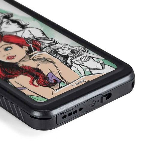 Disney Princess Ariel Sketch Art Galaxy S24 Waterproof Case
