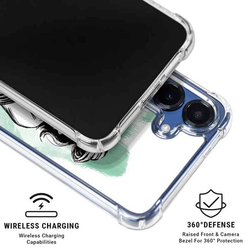 Disney Princess Ariel Sketch Art Galaxy S25 Clear Case