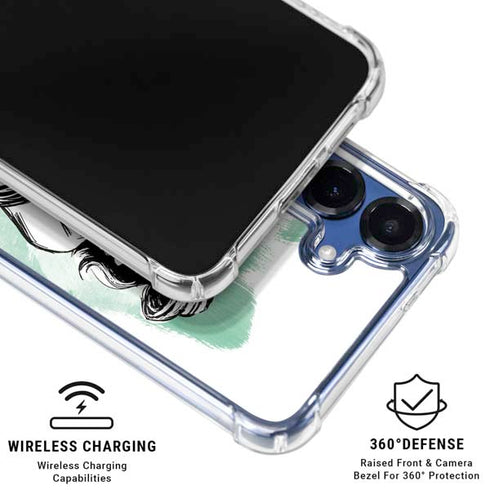 Disney Princess Ariel Sketch Art Galaxy S25 Plus Clear Case