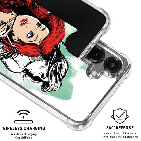 Disney Princess Ariel Sketch Art Galaxy S26 Plus Clear Case