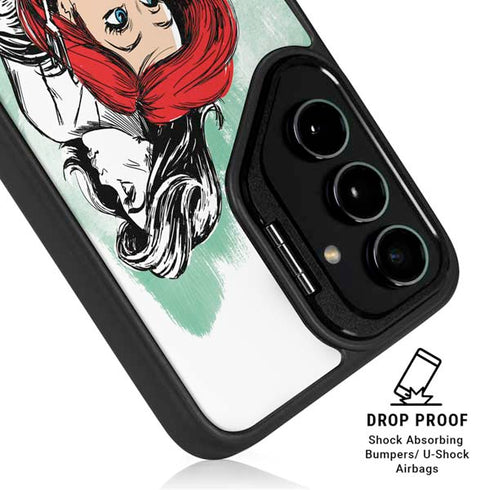 Disney Princess Ariel Sketch Art Galaxy S26 Plus Kickstand Case