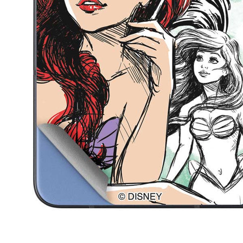 Disney Princess Ariel Sketch Art Galaxy Z Fold5 5G Skin