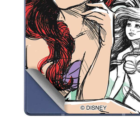 Disney Princess Ariel Sketch Art Galaxy Z Fold6 Skin