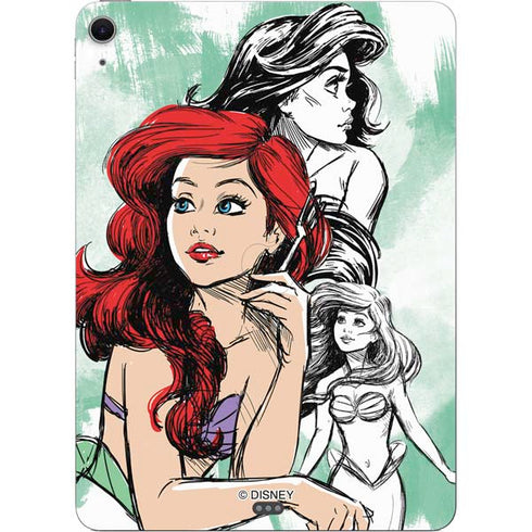 Disney Princess Ariel Sketch Art Apple iPad Air Skin