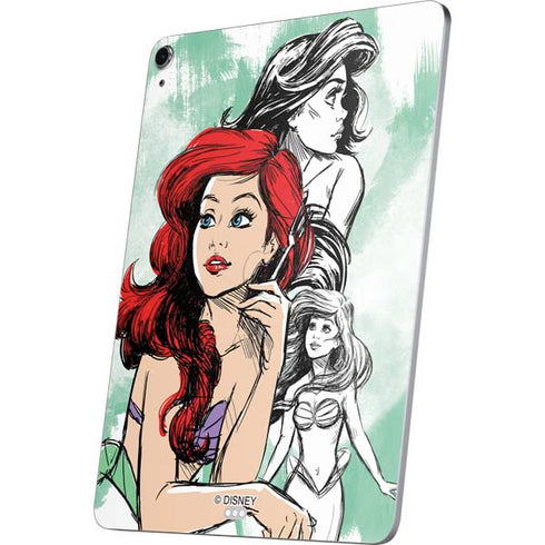 Disney Princess Ariel Sketch Art Apple iPad Air Skin
