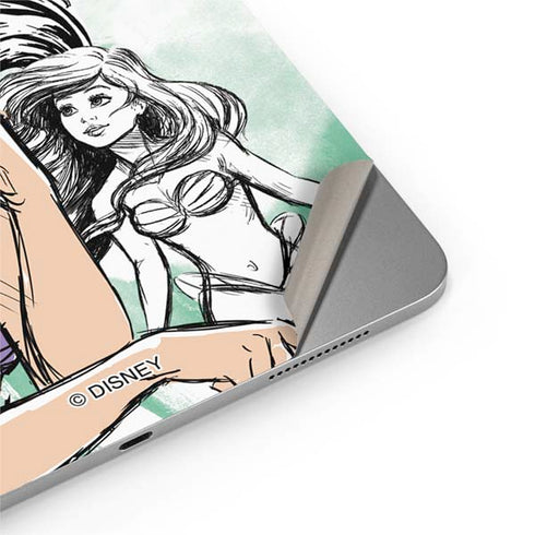 Disney Princess Ariel Sketch Art Apple iPad Air Skin