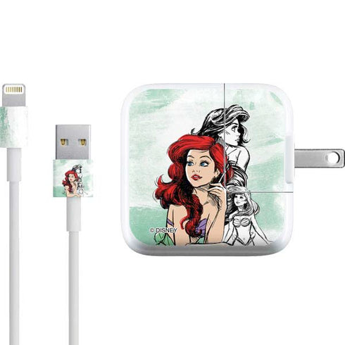 Disney Princess Ariel Sketch Art iPad Charger (10W USB) Skin