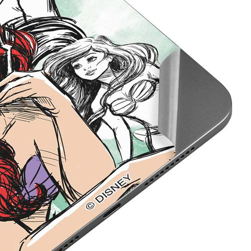 Disney Princess Ariel Sketch Art Apple iPad Mini Skin