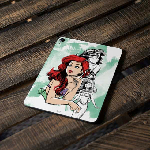 Disney Princess Ariel Sketch Art Apple iPad Pro Skin