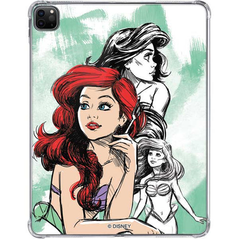 Disney Princess Ariel Sketch Art iPad Pro 11in (2024) Clear Case