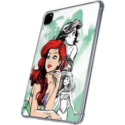 Disney Princess Ariel Sketch Art iPad Pro 11in (2024) Clear Case