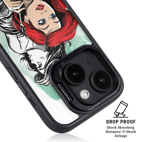 Disney Princess Ariel Sketch Art iPhone 15 Kickstand Case
