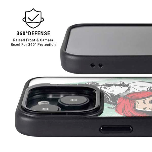 Disney Princess Ariel Sketch Art iPhone 15 Plus Kickstand Case