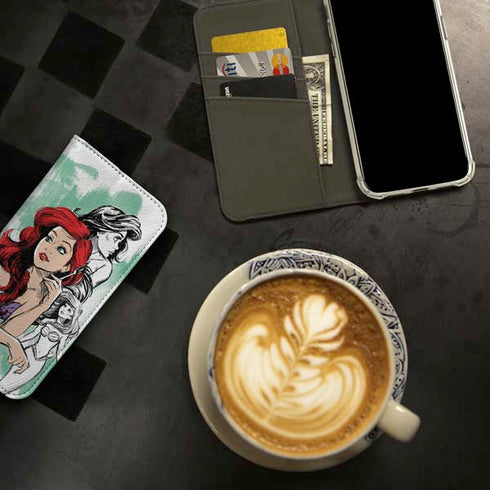 Disney Princess Ariel Sketch Art iPhone 15 Pro Folio Case