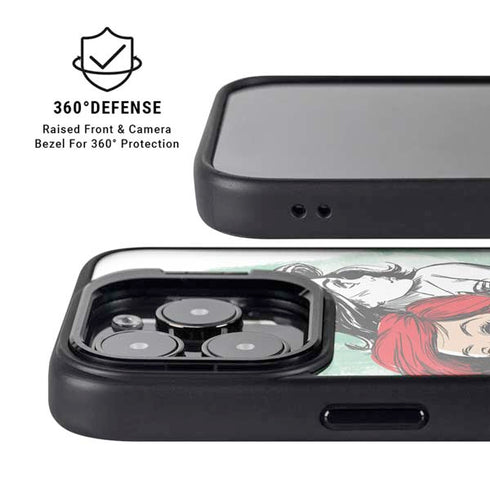 Disney Princess Ariel Sketch Art iPhone 15 Pro Max Kickstand Case