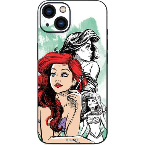 Disney Princess Ariel Sketch Art iPhone 15 Skin
