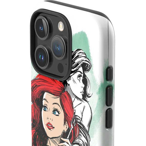 Disney Princess Ariel Sketch Art iPhone 16 Pro Impact Case