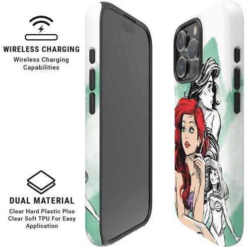 Disney Princess Ariel Sketch Art iPhone 16 Pro Magsafe Impact Case
