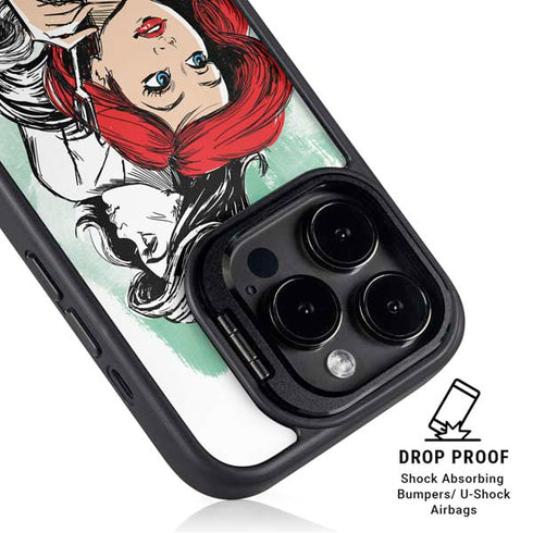 Disney Princess Ariel Sketch Art iPhone 16 Pro Max Kickstand Case
