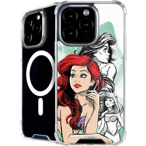 Disney Princess Ariel Sketch Art iPhone 16 Pro Max MagSafe Case