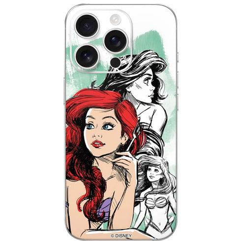 Disney Princess Ariel Sketch Art iPhone 16 Pro Skin