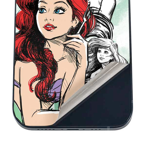 Disney Princess Ariel Sketch Art iPhone 16 Skin