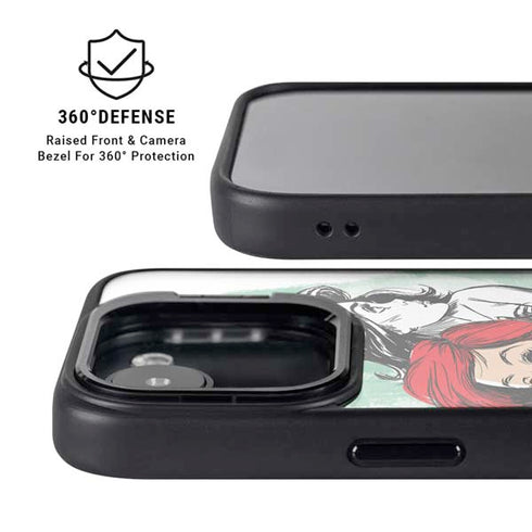 Disney Princess Ariel Sketch Art iPhone 16e Kickstand Case