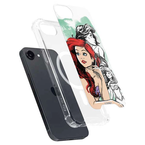 Disney Princess Ariel Sketch Art iPhone 16e MagSafe Case