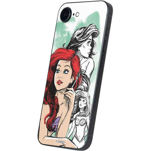 Disney Princess Ariel Sketch Art iPhone 16e Skin