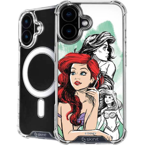 Disney Princess Ariel Sketch Art iPhone 17 MagSafe Case
