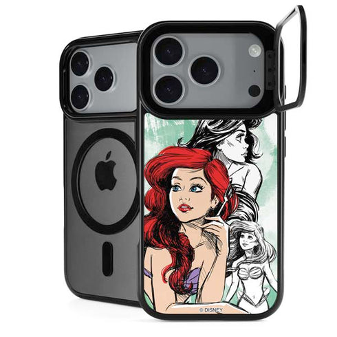 Disney Princess Ariel Sketch Art iPhone 18 Pro Max Kickstand Case
