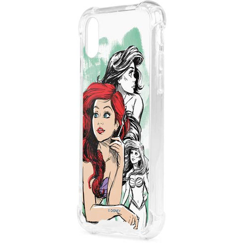 Disney Princess Ariel Sketch Art iPhone XS Clear Case