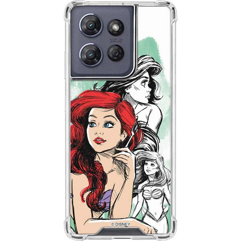 Disney Princess Ariel Sketch Art Moto G 5G (2025) Clear Case