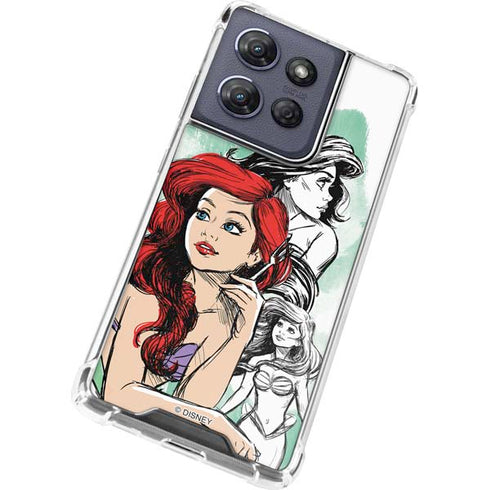 Disney Princess Ariel Sketch Art Moto G 5G (2025) Clear Case