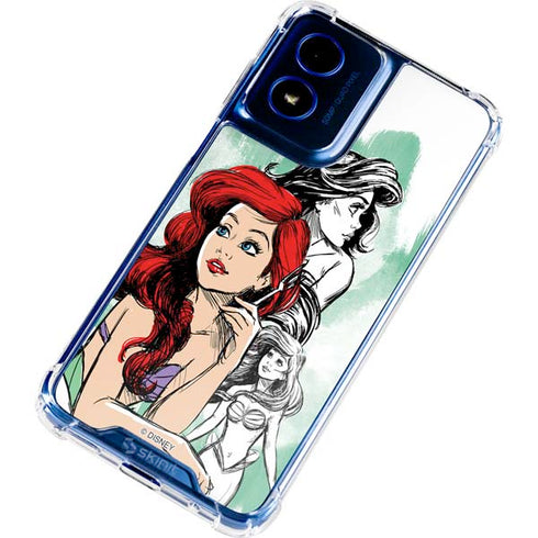 Disney Princess Ariel Sketch Art Moto G 5G (2024) Clear Case