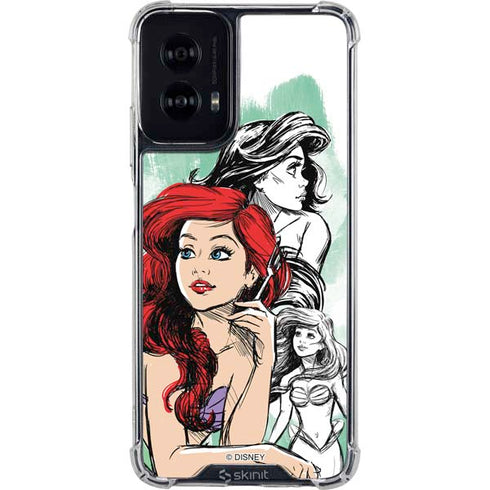 Disney Princess Ariel Sketch Art Moto G Power 5G (2024) Clear Case