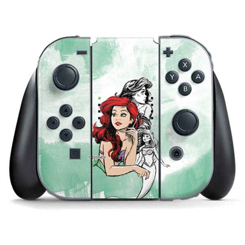Disney Princess Ariel Sketch Art Nintendo Skins